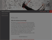 Tablet Screenshot of pollux-lernsoftware.de